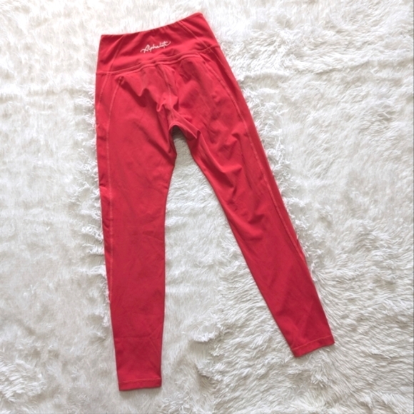 π΄SALE! Alphalete Red Coral Pulse Surge Leggings - Picture 3 of 10